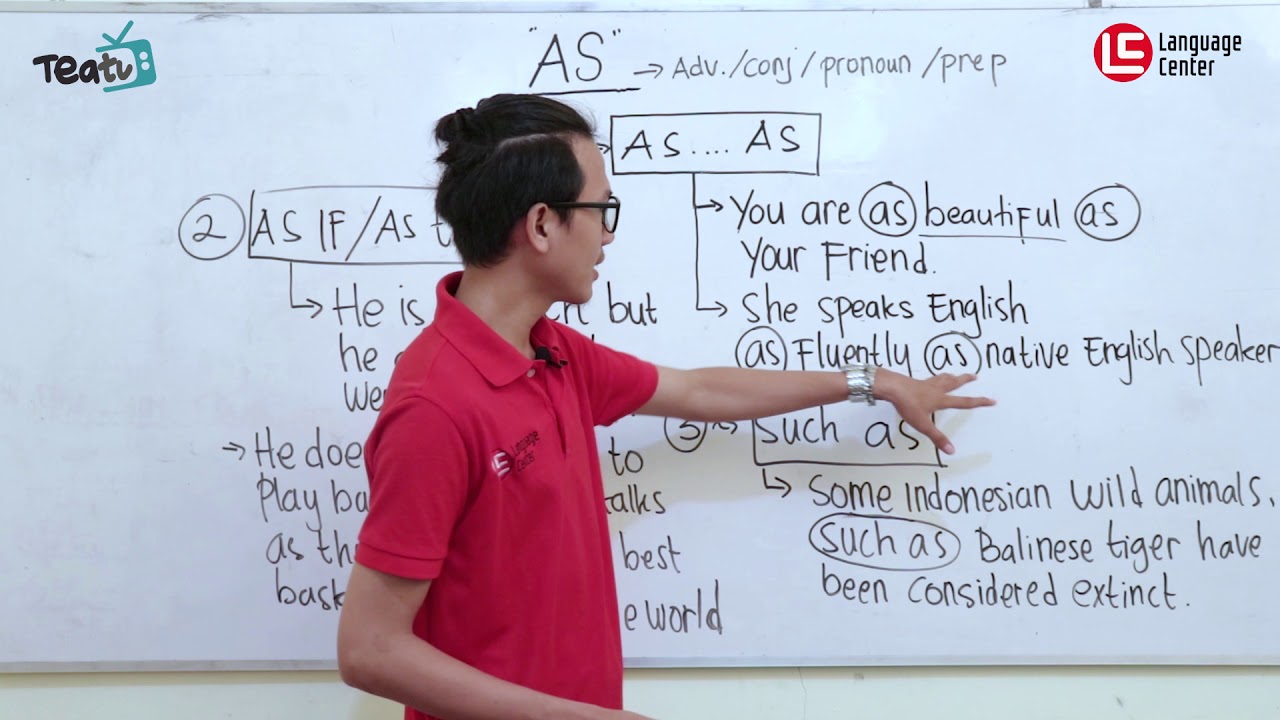 Fungsi, Contoh, dan Penggunaan 'AS' dalam Bahasa Inggris | TEATU with Mr Diaz - Kampung Inggris LC