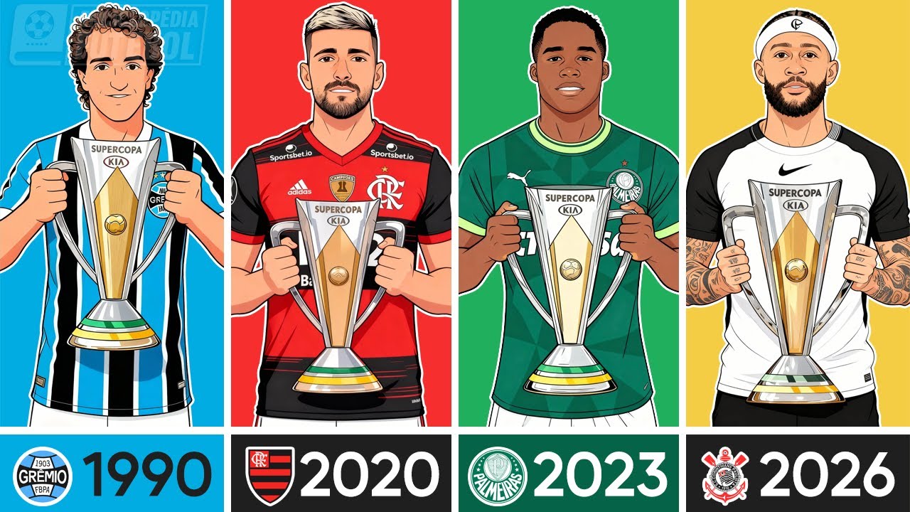 Todos os CAMPEÕES da SUPERCOPA do BRASIL 1990-2026