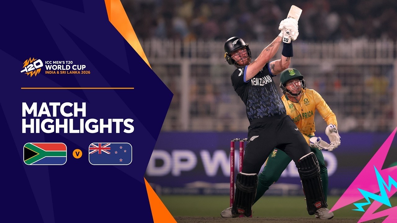 Semi-Final New Zealand vs South Africa | Full Match Highlights | ICC T20 WC