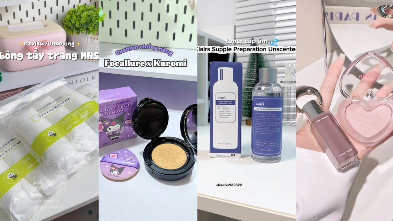 【Shopee Haul】Review đồ skincare, makeup: cushion, son, nước tẩy trang, kem nền, kem dưỡng...