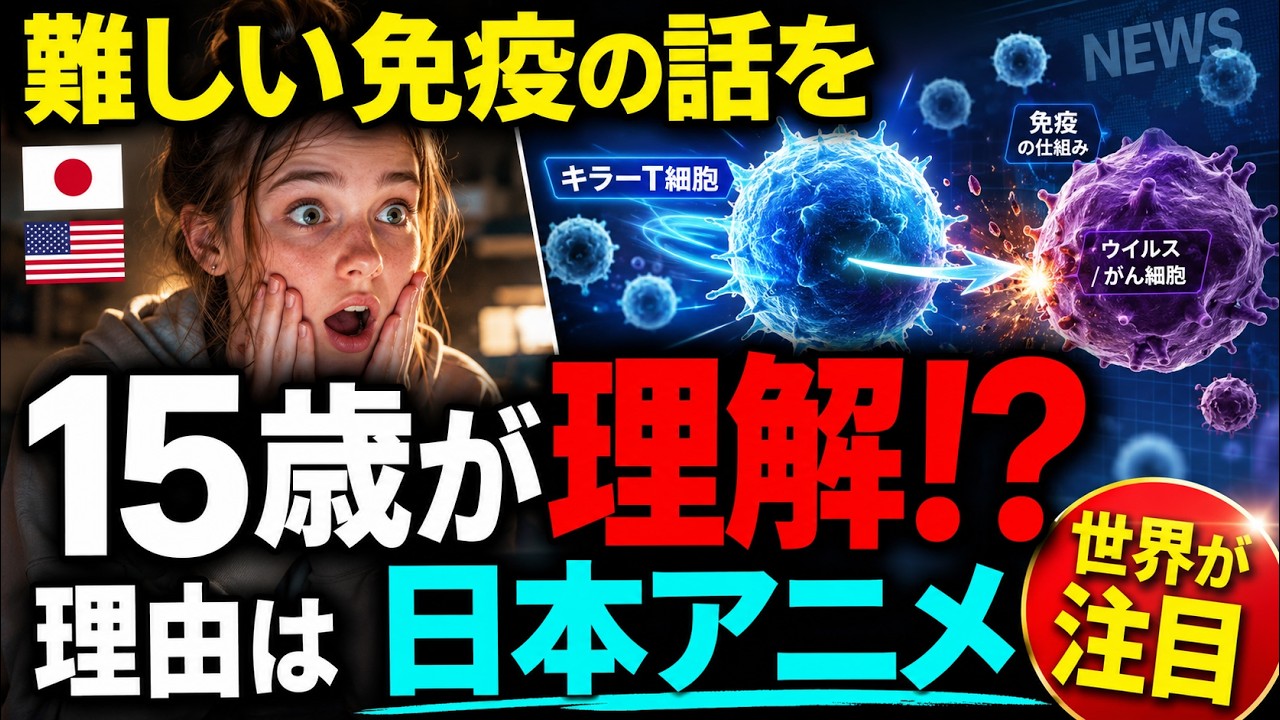 【海外の反応】「私…ただのアニメで見ただけなのに…」制御性T細胞がノーベル賞！世界が絶句した“日本の奇跡”