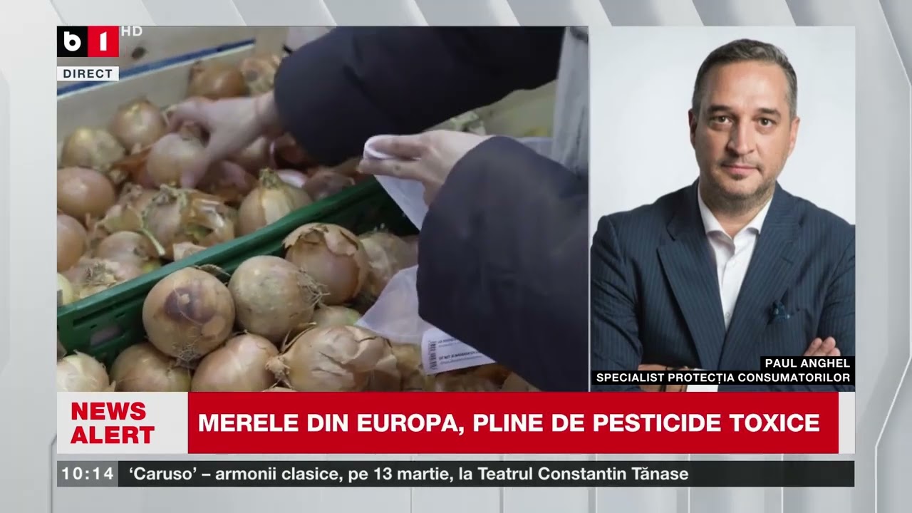 MERELE DIN EUROPA, PLINE DE PESTICIDE TOXICE. P. ANGHEL, SPECIALIST PROTECTȚIA CONSUMATORILOR