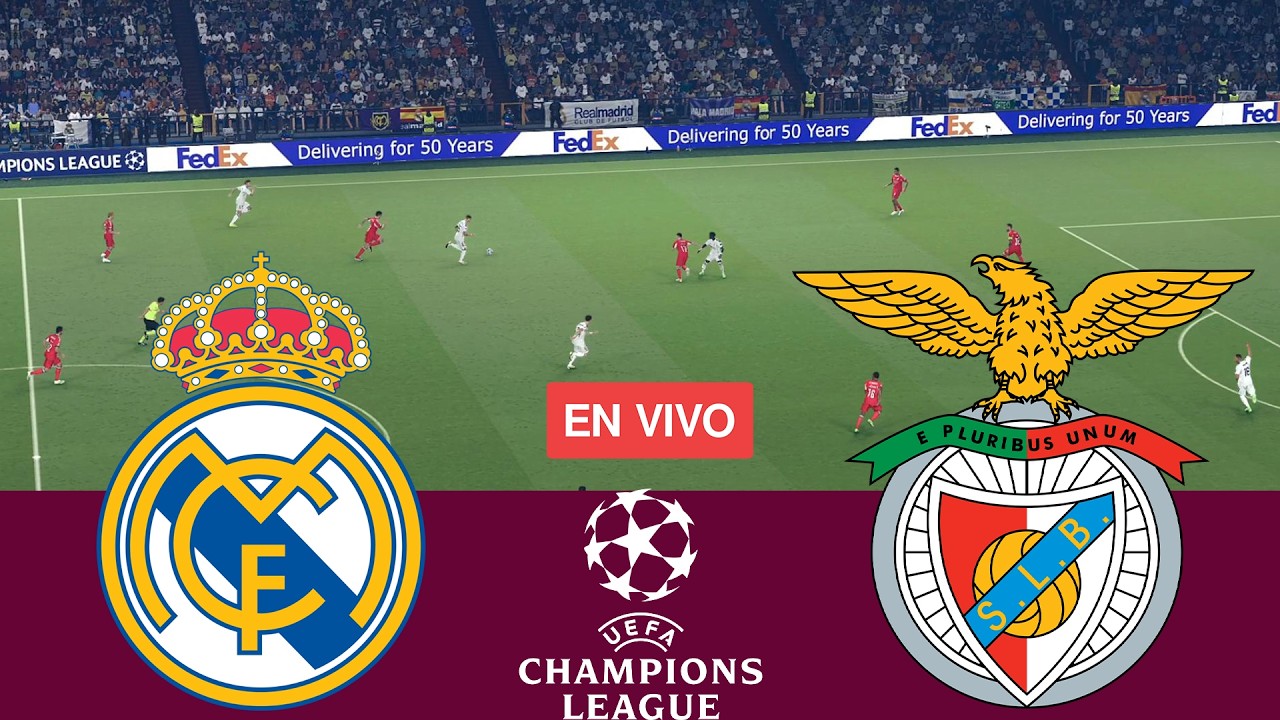[EN VIVO] Real Madrid vs Benfica UEFA Champions League 25/26 Partido Completo-Videojuegos Simulación