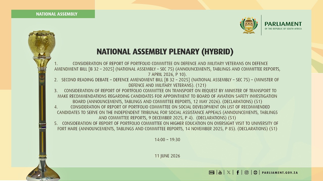 National Assembly Plenary, 11 June 2026