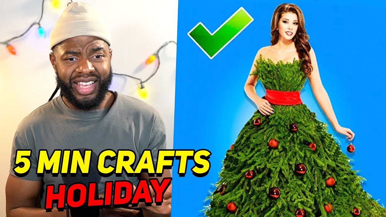 РЕАКЦИЯ НА 5-МИНУТНЫЕ ПРАЗДНИЧНЫЕ ЛАЙФХАКИ