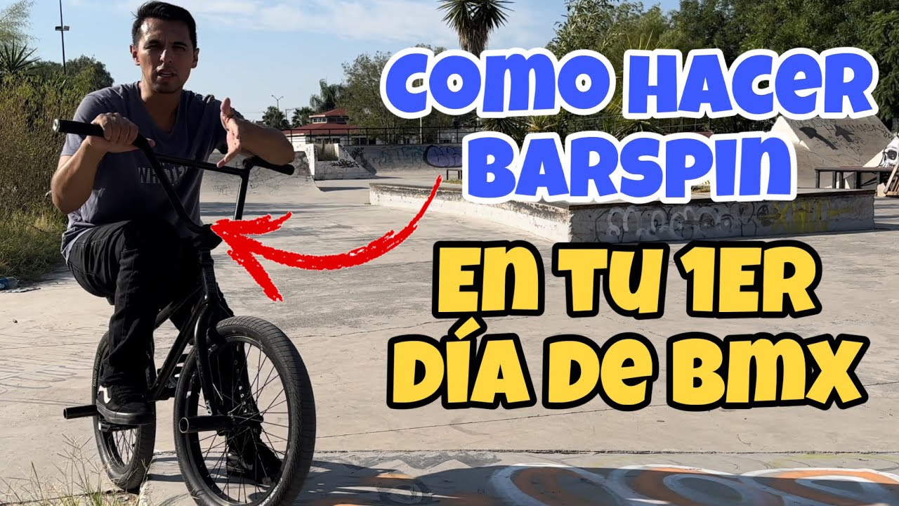 Como hacer barspin para principiantes / bmx para principiantes / bmx tricks / bmx Mexico / bmx bar