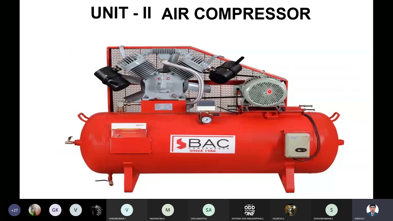 Unit  II Air Compressor Introduction