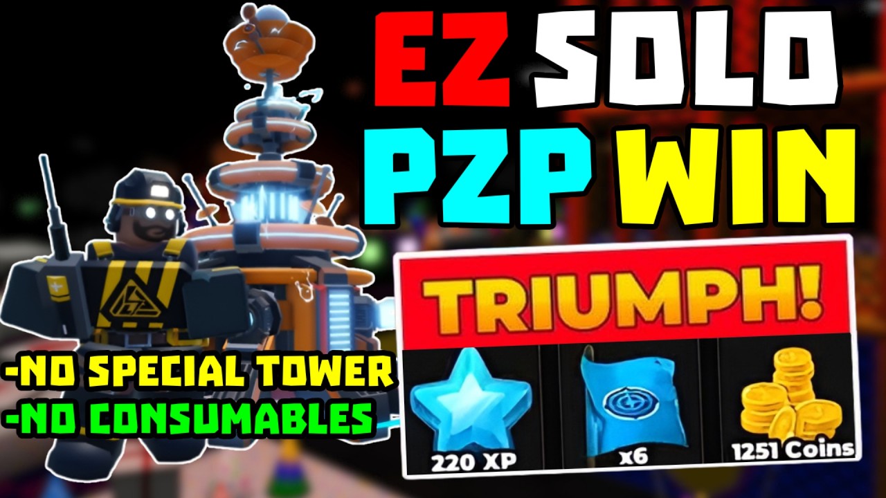 SOLO Pizza Party Победа С Tesla + Без Special Towers | TDS Tower Defense Simulator