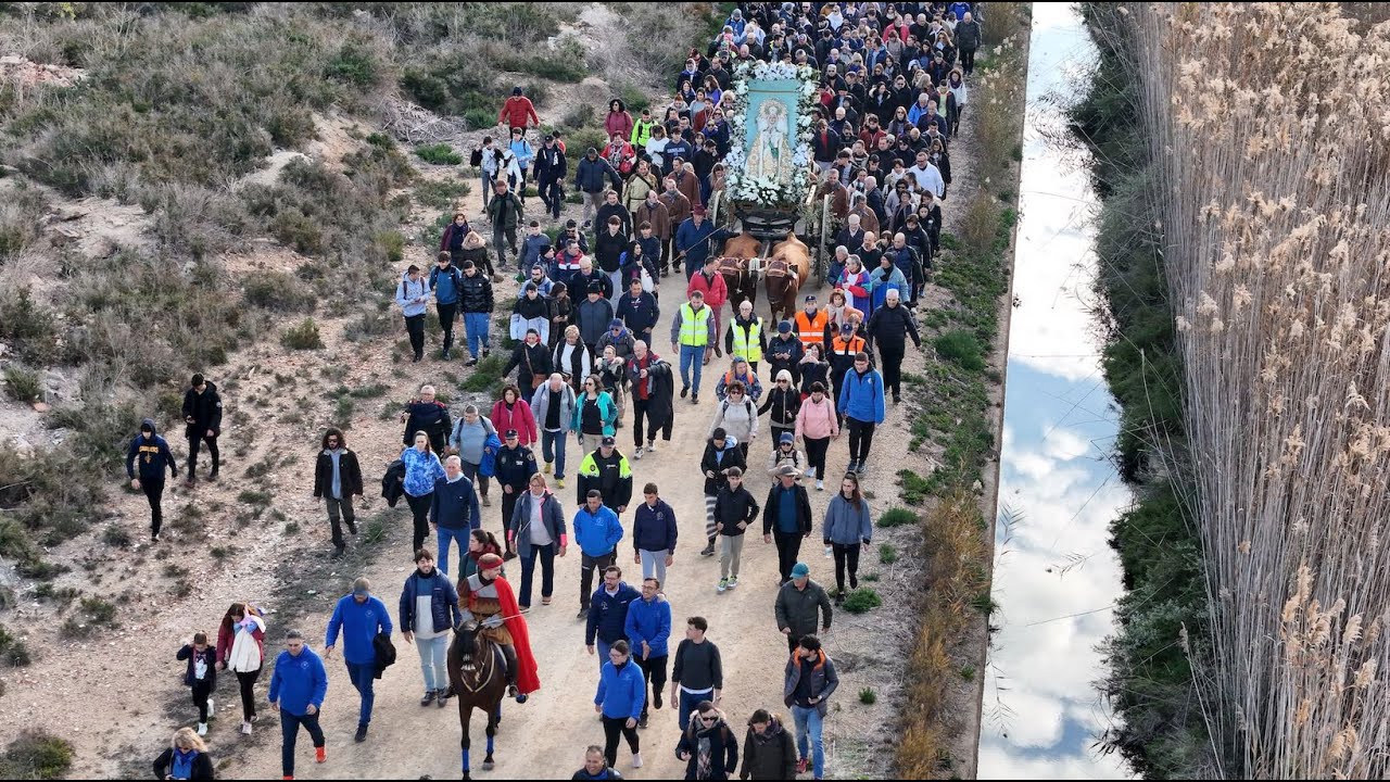 VENIDA DE LA VIRGEN DE LA ASUNCION A VISTA DE DRON