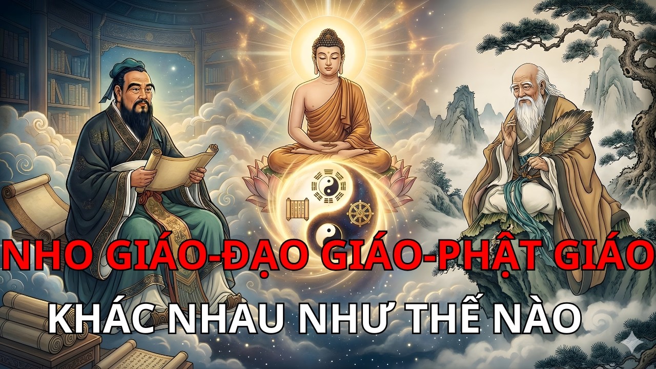 Bạn đã hiểu sai về Tam Giáo Đồng Nguyên? Sự khác nhau của Nho Giáo, Đạo Giáo và Phật Giáo là gì?