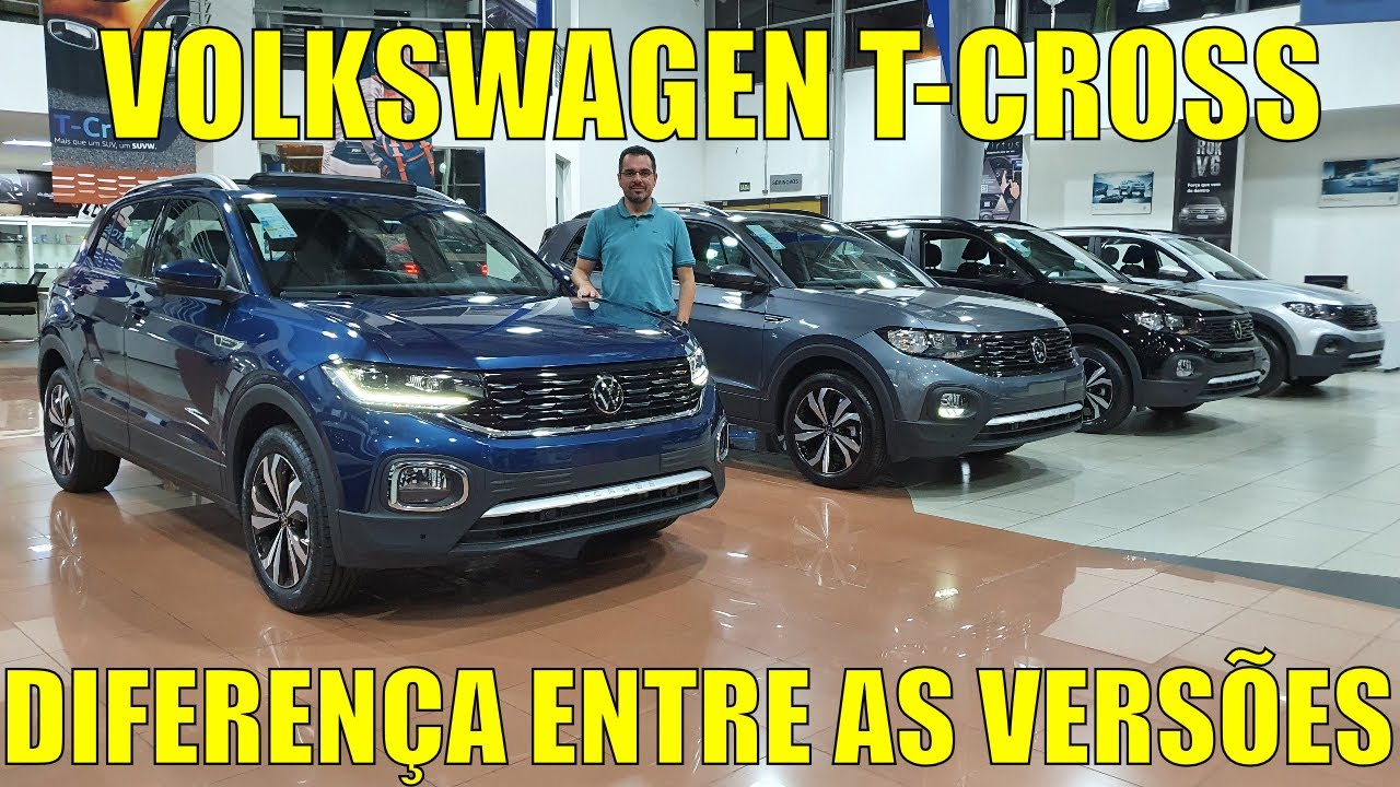 Volkswagen T-Cross 2022 - Diferen&ccedil;as entre todas as vers&otilde;es