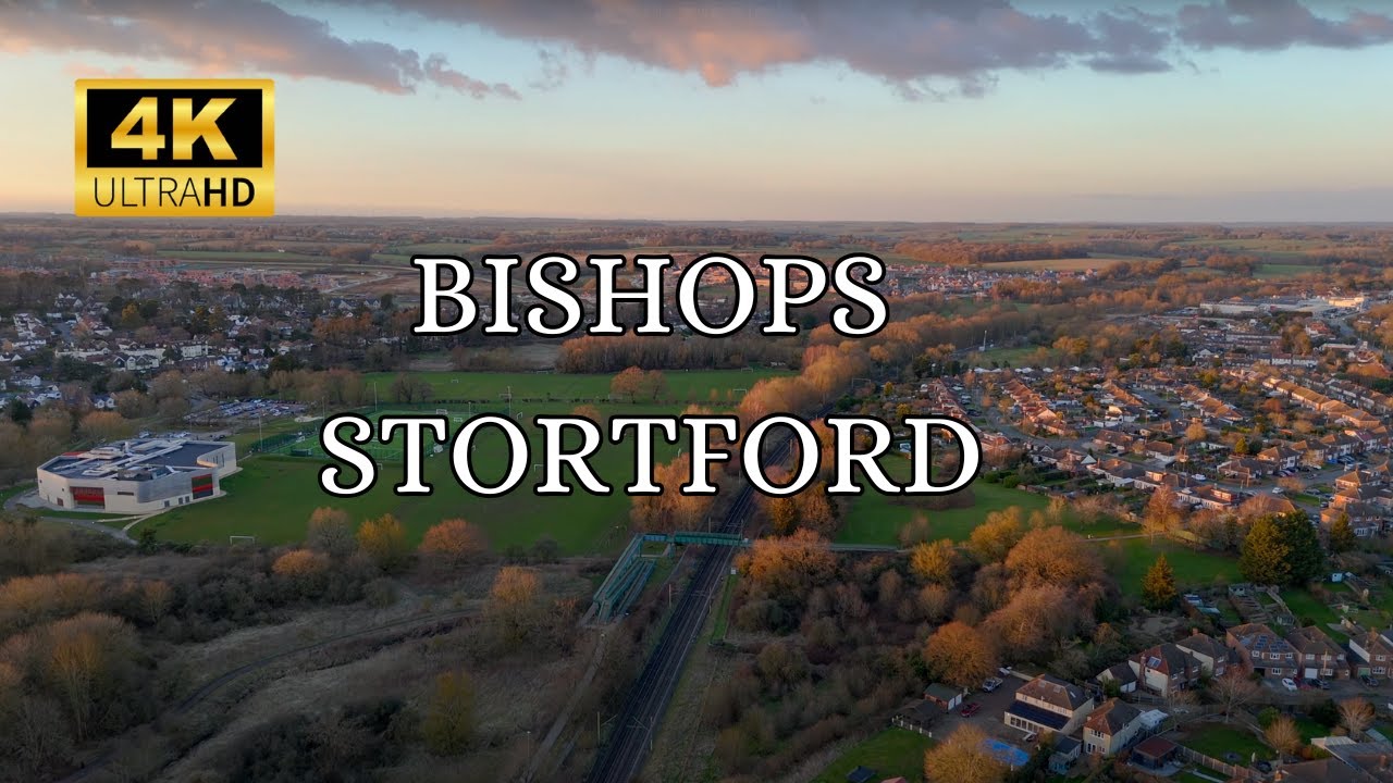 Discover Bishops Stortford from Above in 4K! / Breathtaking Sunset Drone Tour
