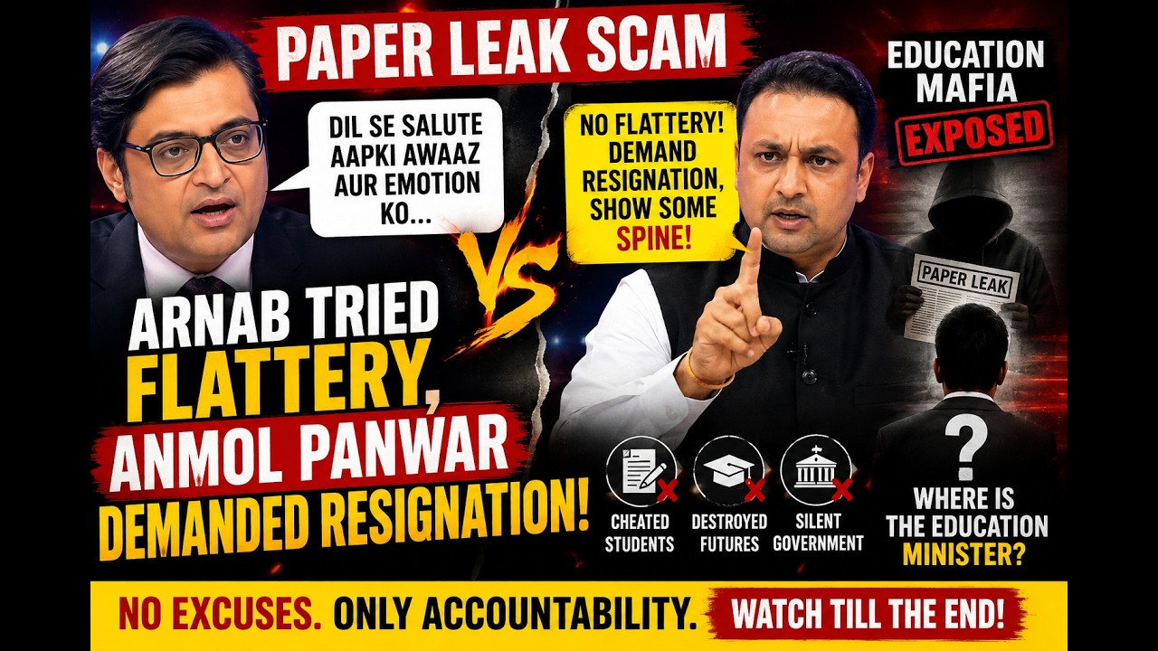 Anmol Panwar Demands Minister&rsquo;s Resignation LIVE | Arnab&rsquo;s Flattery Backfires 🔥 Paper Leak Debate