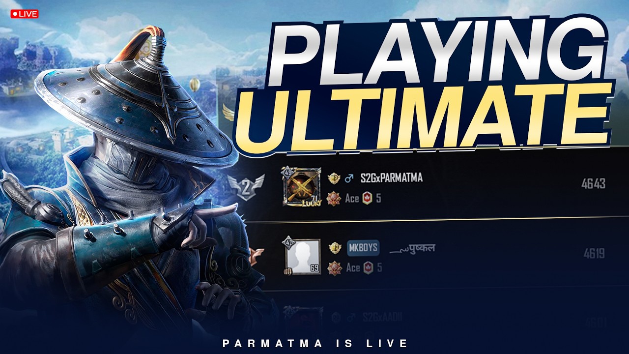 BGMI ULTIMATE ROYAL RANK PUSH LIVE DAY 24 | PARMATMA IS LIVE #bgmi #live #tournament #newupdate