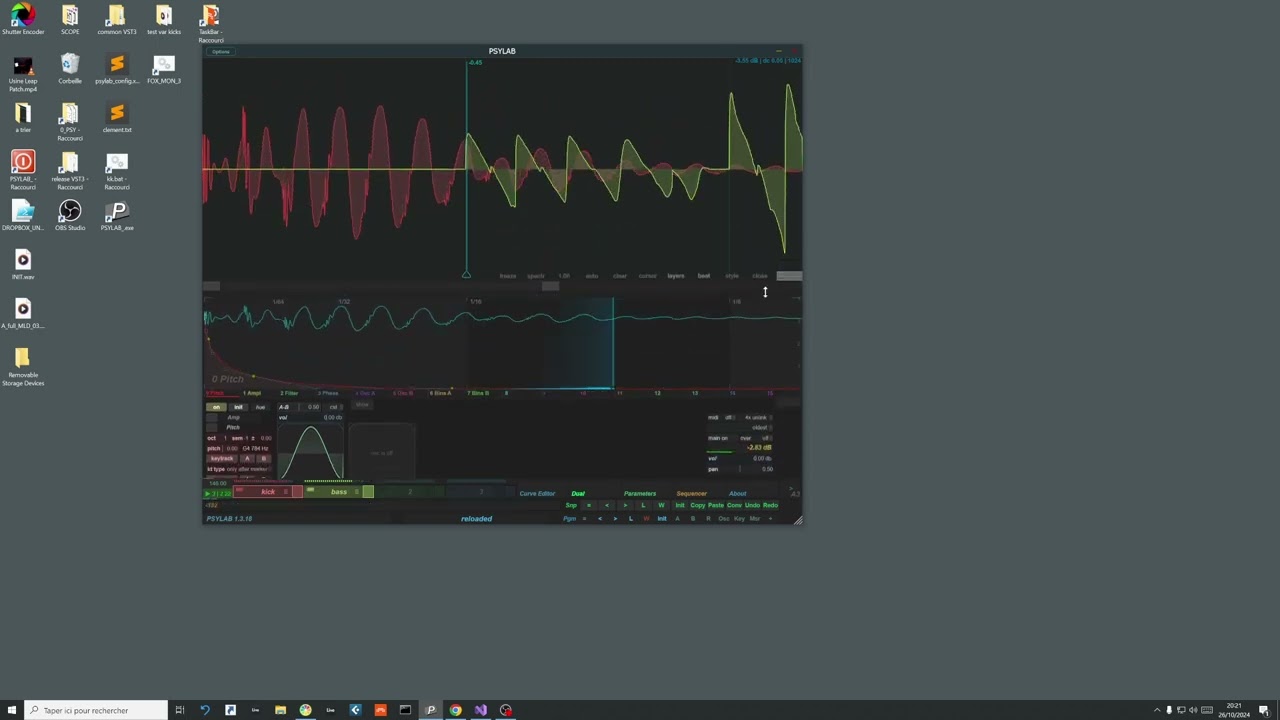 Psylab vst - new UI test, minimal mode / customizable items