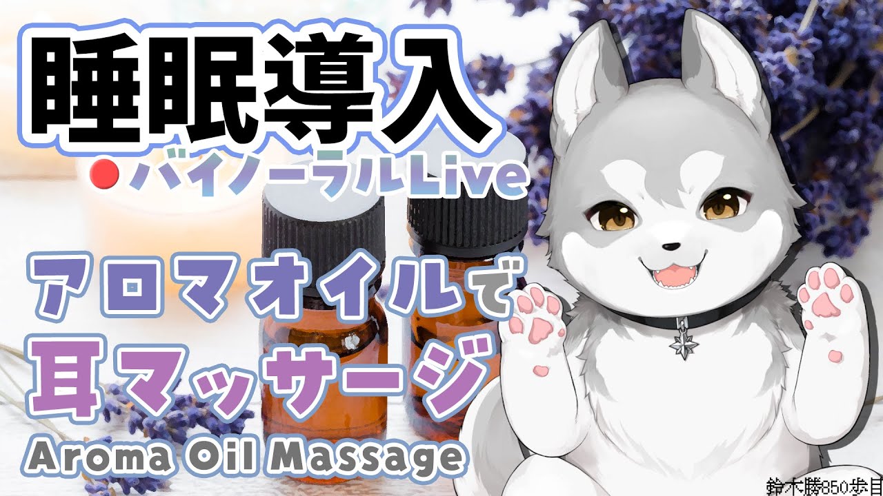 【Binaural/ダミーヘッドマイク】本気で眠りたい人のためのじっくりアロマオイルマッサージ 2023.8.15【にじさんじ/鈴木勝】