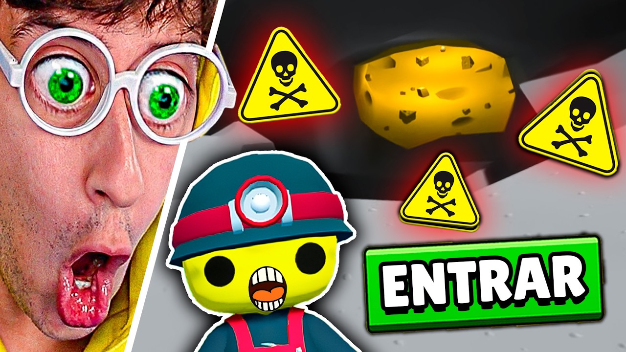 CUEVA SECRETA de QUESO en la LUNA 🧀🚀!! (ratas espaciales 💀) - Wobbly Life #483