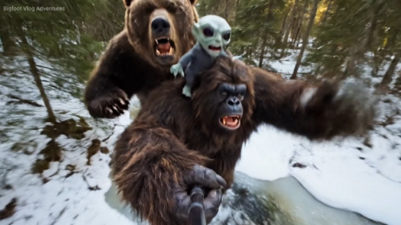 BIGFOOT VLOG 3 : FROZEN FRONTIER Grizzly Standoffs & Icy Survival! ❄️🛸