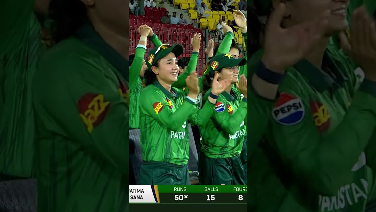 𝐑𝐄𝐂𝐎𝐑𝐃 𝐁𝐑𝐎𝐊𝐄𝐍 ⚡⚡Fatima Sana sprints for the double that ensures her a place in history 🙌 M9H1K