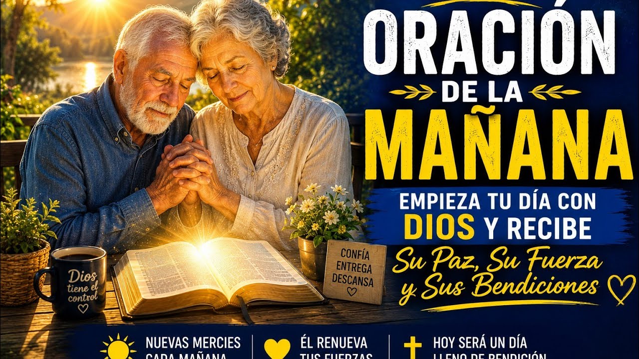 🙏 Oración de la Mañana para Comenzar el Día con Dios | Entrega tus Preocupaciones y Recibe Paz 🌅✨
