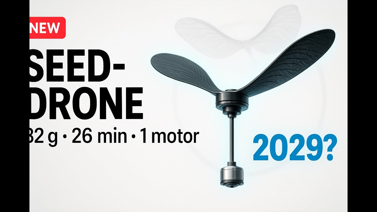 From Seed to Drone: Samara-Inspired Monocopter (32 g, 26 min) &mdash; 2029?