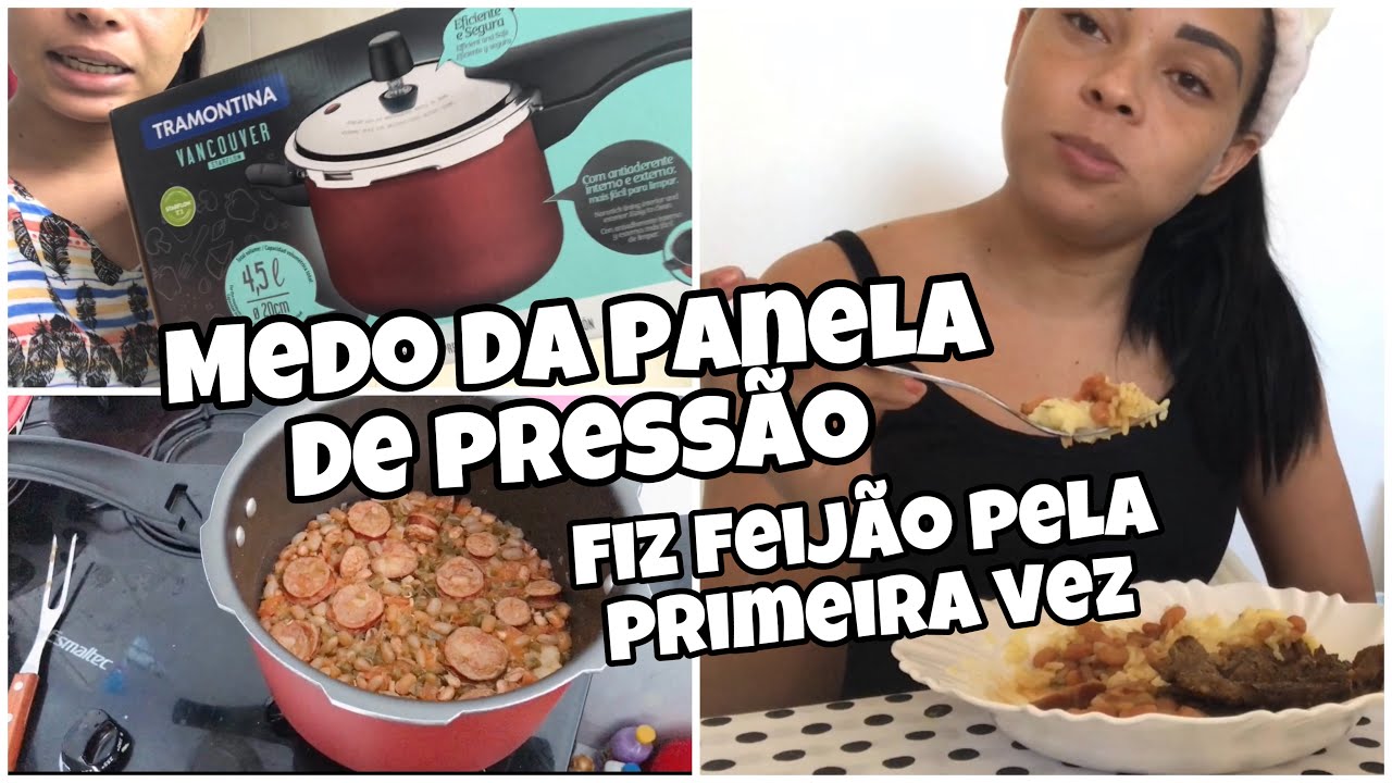 Cozinhei FEIJÃO pela PRIMEIRA VEZ | Medo da PANELA DE PRESÃO | Almoço de DOMINGO | Lana Cerqueira