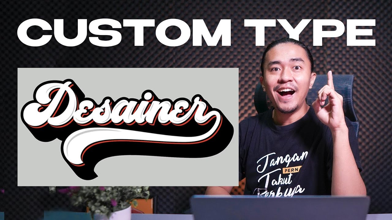 CLIENT BAYAR MAHAL NIH! Cara Desain Custom LogoType di Adobe Illustrator