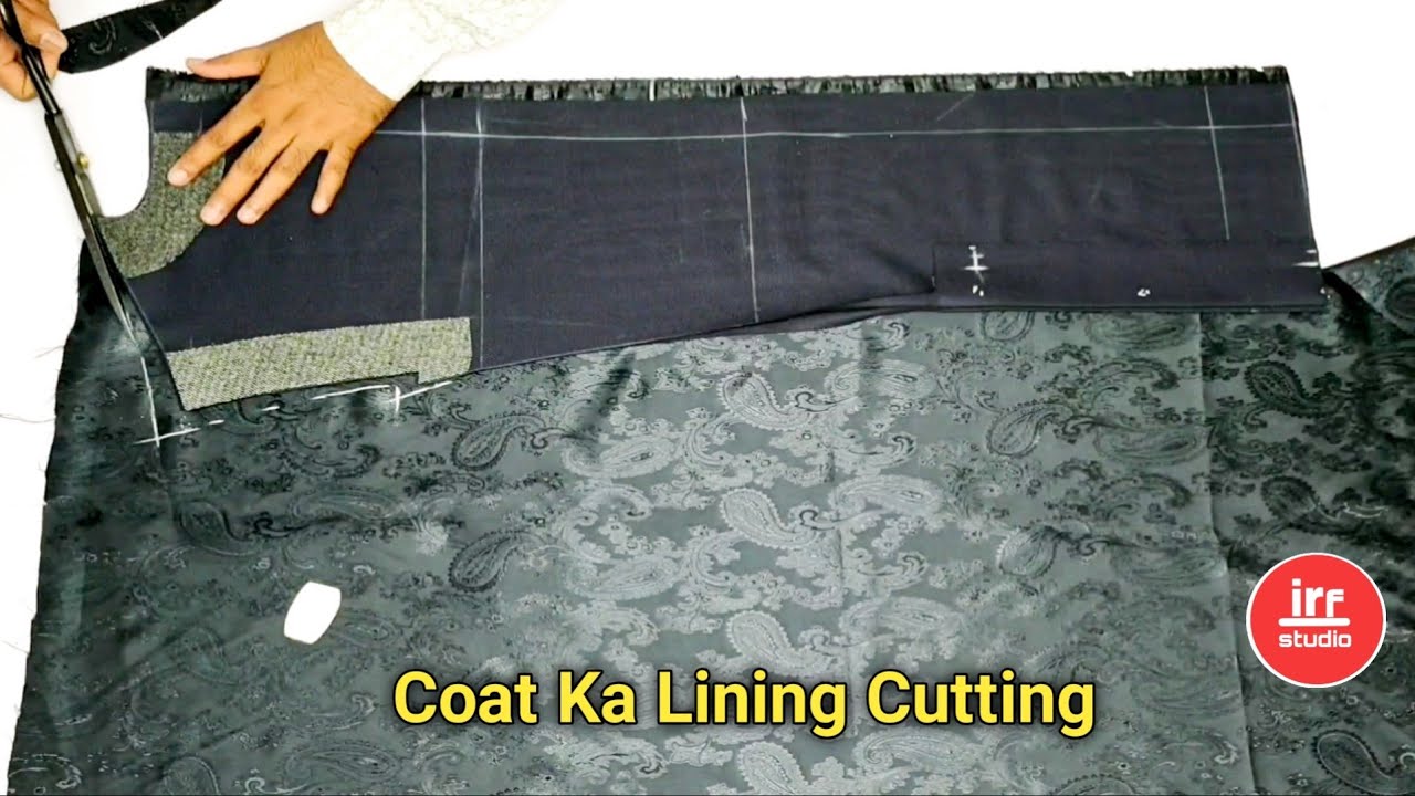 Single breast coat ka lining (astar) cutting karna sikhe | Blazer lining astar cutting