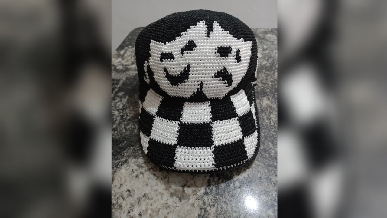 Boné de crochê/Chora agora e rir Depois/Passo a passo/Cléia ph crochê 🤗😍