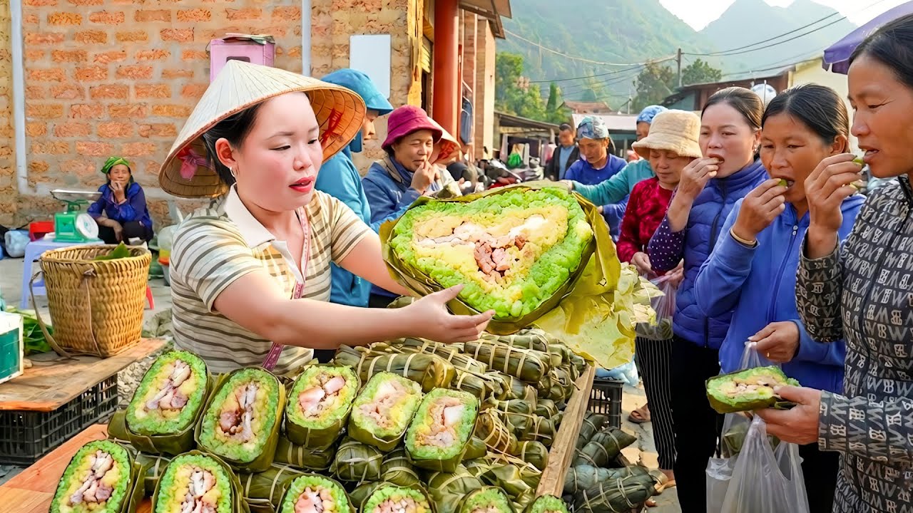 Unbelievable! How to Make Seaweed Leaf Banh Chung That Always Sells Out at the Market with Huong