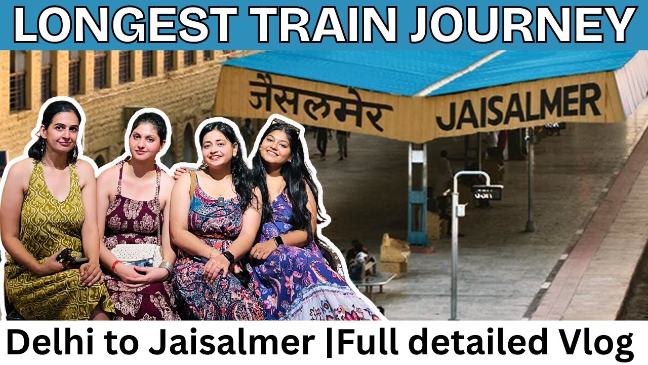 Delhi to Jaisalmer Train Journey | Rajasthan Travel Vlog 2025 | AC Coach in just Rs 1000/-