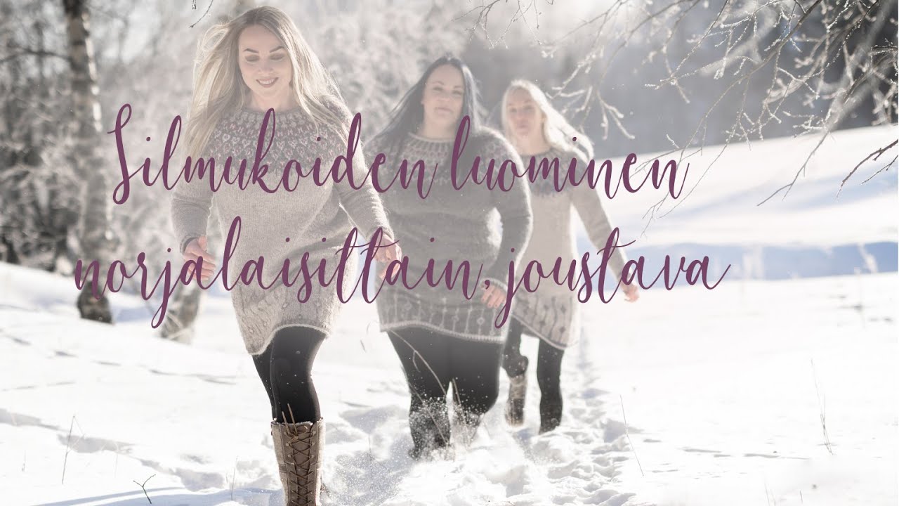 Silmukoiden luominen, norjalainen oikea