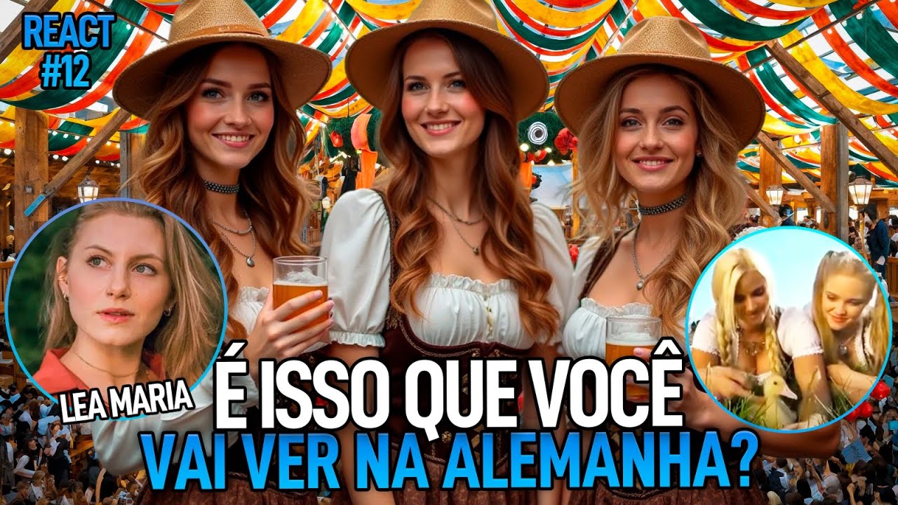 REACT #12 | LEA MARIA REAGE A VÍDEOS BIZARROS DA CULTURA ALEMÃ | #ACHISMOS