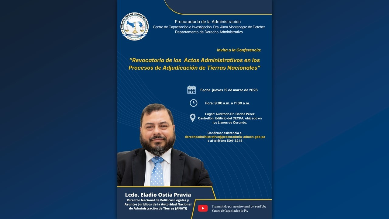 Conferencia: La Revocatoria de los Actos Administrativos en los Procesos de...
