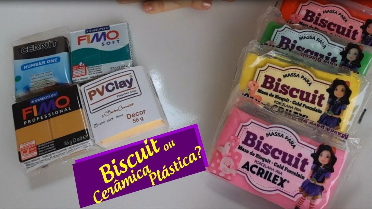 Cerâmica Plástica/Polymer Clay ou Biscuit?