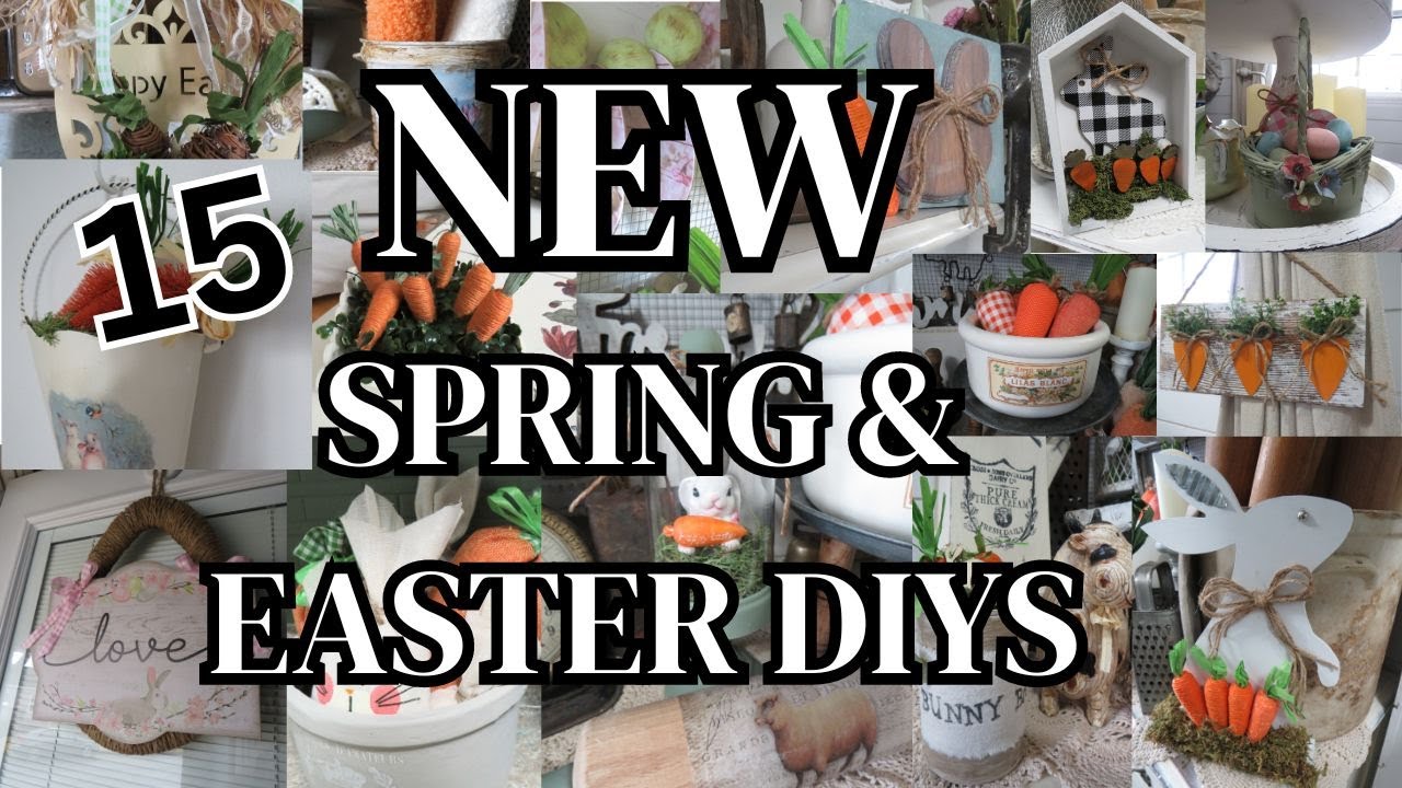 15 NEW SPRING & EASTER DIYS~DOLLAR TREE SPRING & EASTER DECOR DIYS~EASY TO MAKE