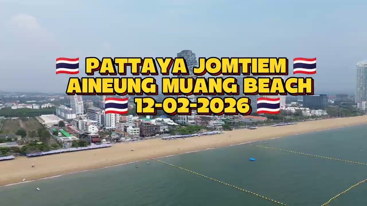 🇹🇭 PATTAYA Jomtien – Aineung, Muang Beach  Afternoon at Jomtien – Aineung, Muang Beach. 
