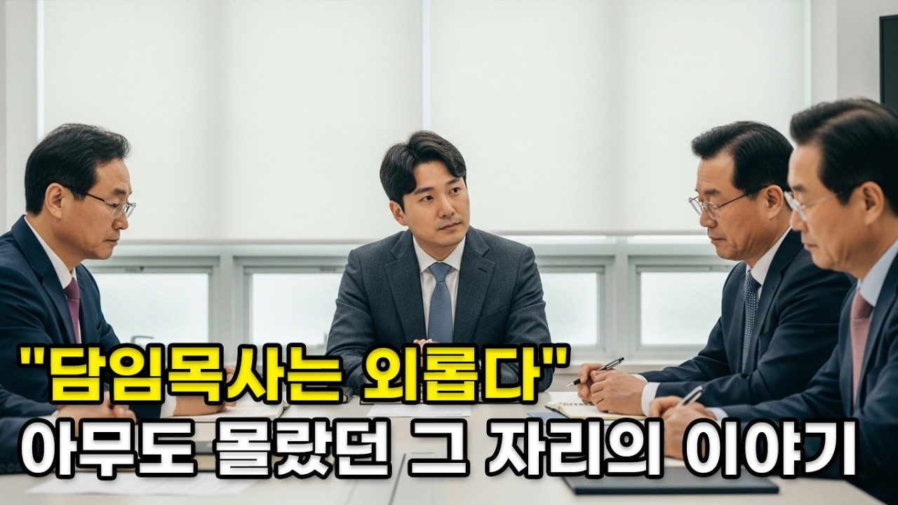 담임목사가 된 지 5개월… 교회에서 불신임 이야기가 돌았습니다