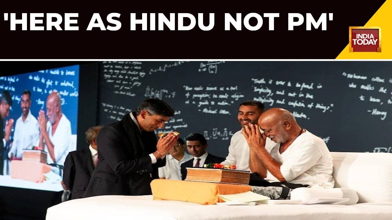 British PM Rishi Sunak Attends Ram Katha At Cambridge, Says 'Here As Hindu'