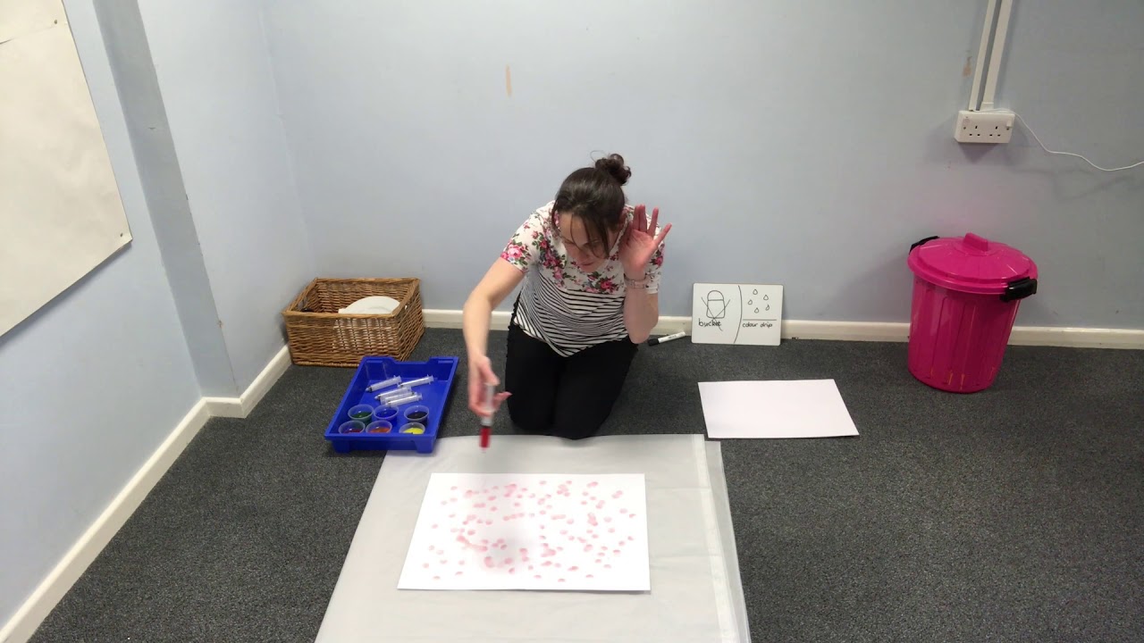 Attention Autism Stage 1,2 and 3   Colour drip and Magic colour