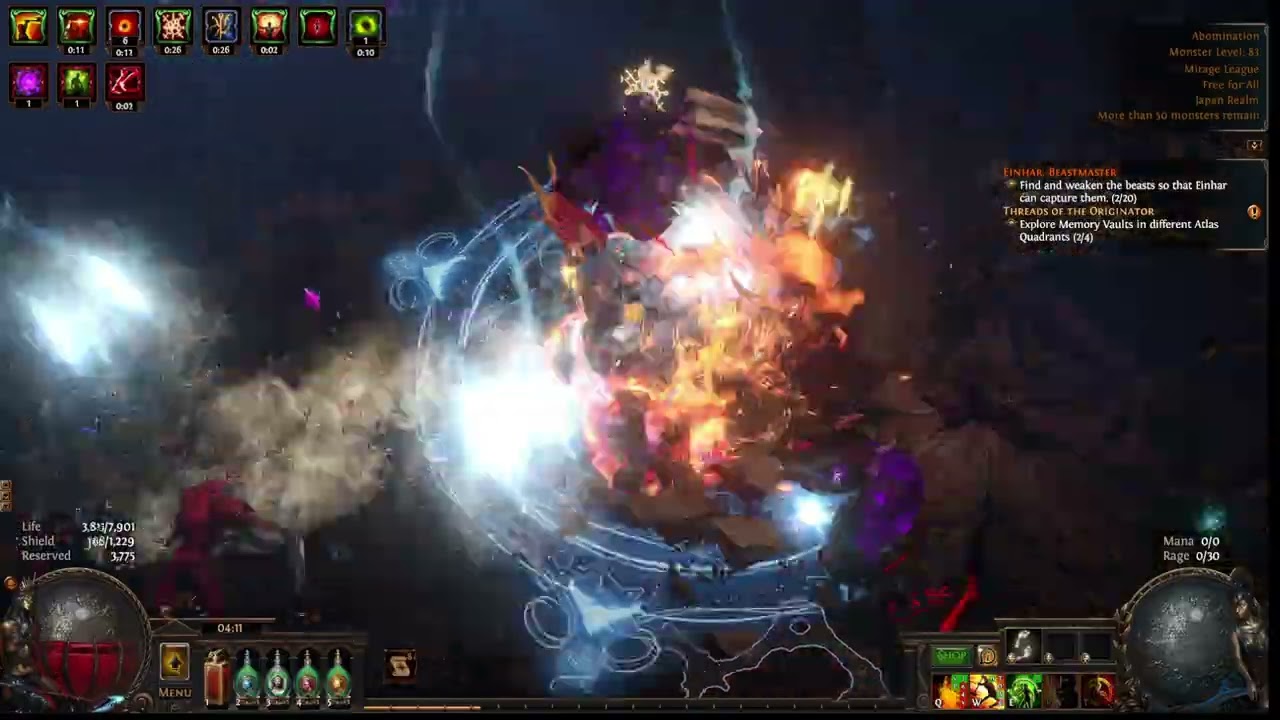 PoE 3.28 - Molten Strike of the Zenith - T17 Boss Rushing