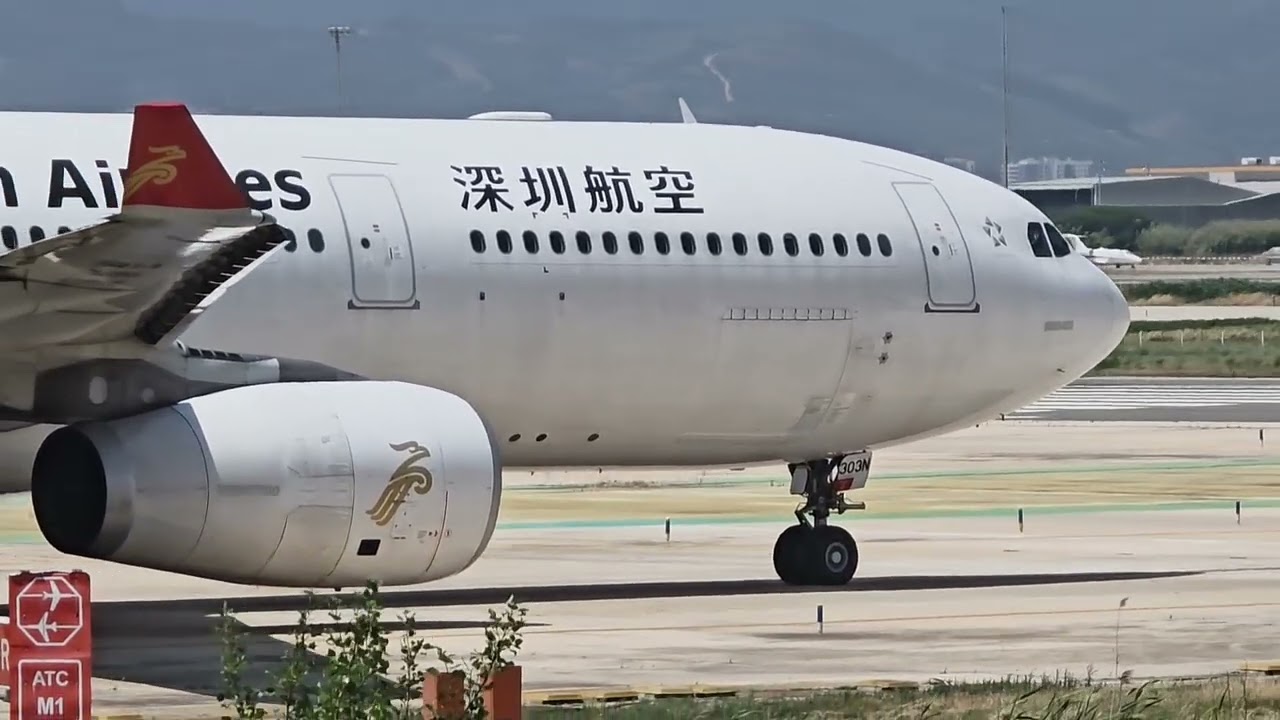 Shenzhen Airlines-Airbus A330-300-Barcelona -Shenzhen.