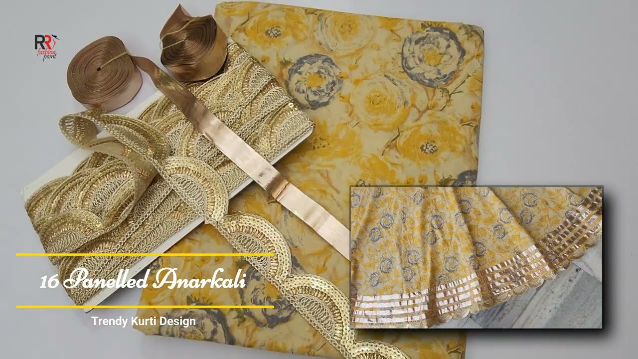 👌Most Attractive Long Anarkali Kurti Design very Easy Cutting and Stitching # Festivaldress
