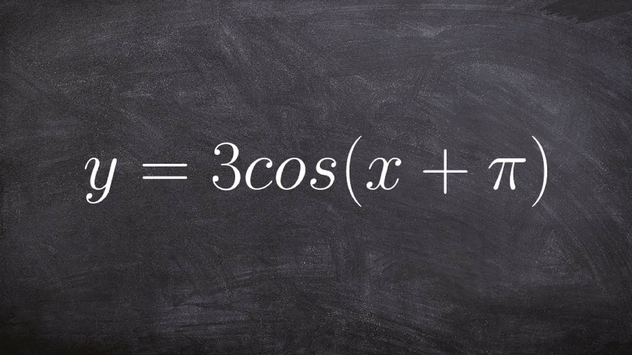 Graphing a Cosine Function with a Horizontal Shift