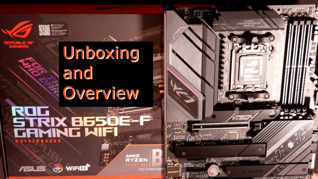 ASUS ROG STRIX B650E-F GAMING Motherboard Unboxing and overview/Review