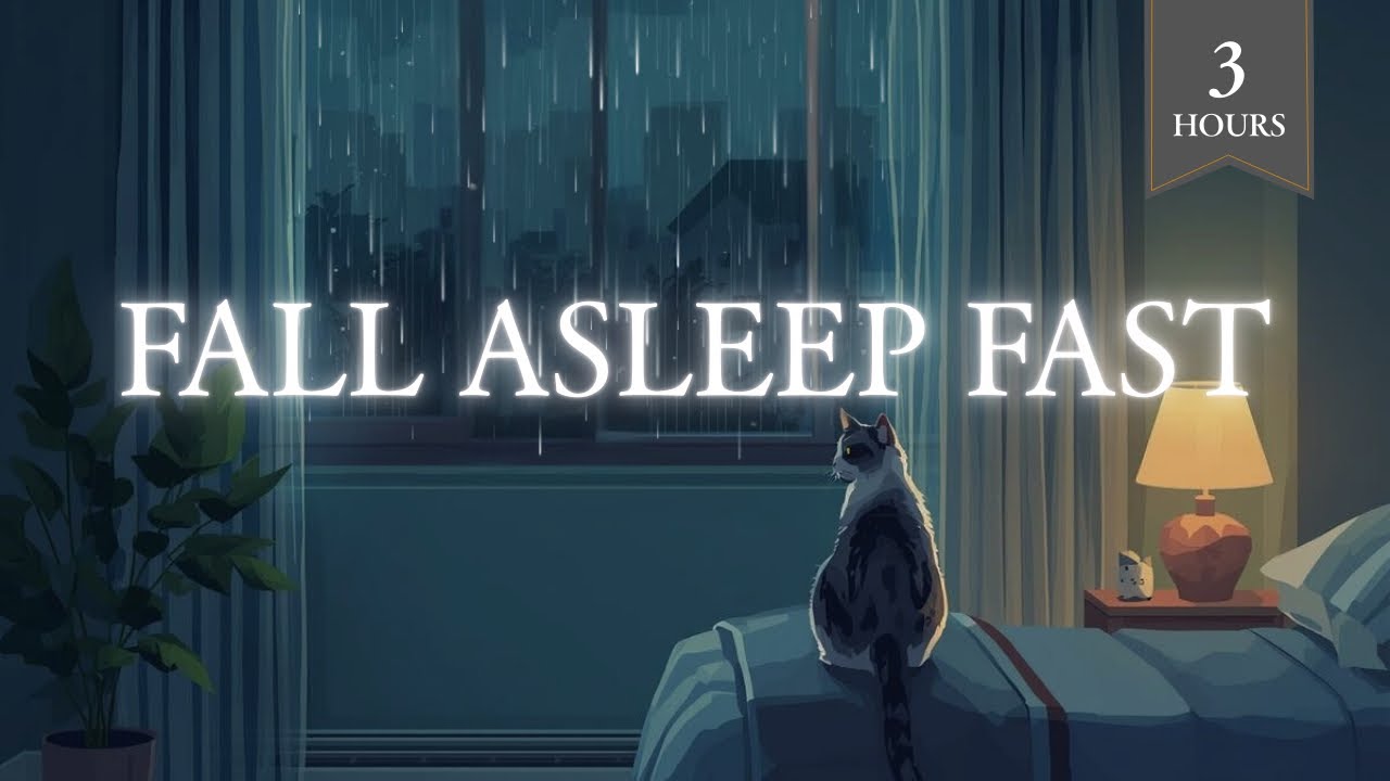 Rain Sounds for Deep Sleep 🌙 | Fall Asleep Fast | 3 Hours Heavy Rain (No Music)