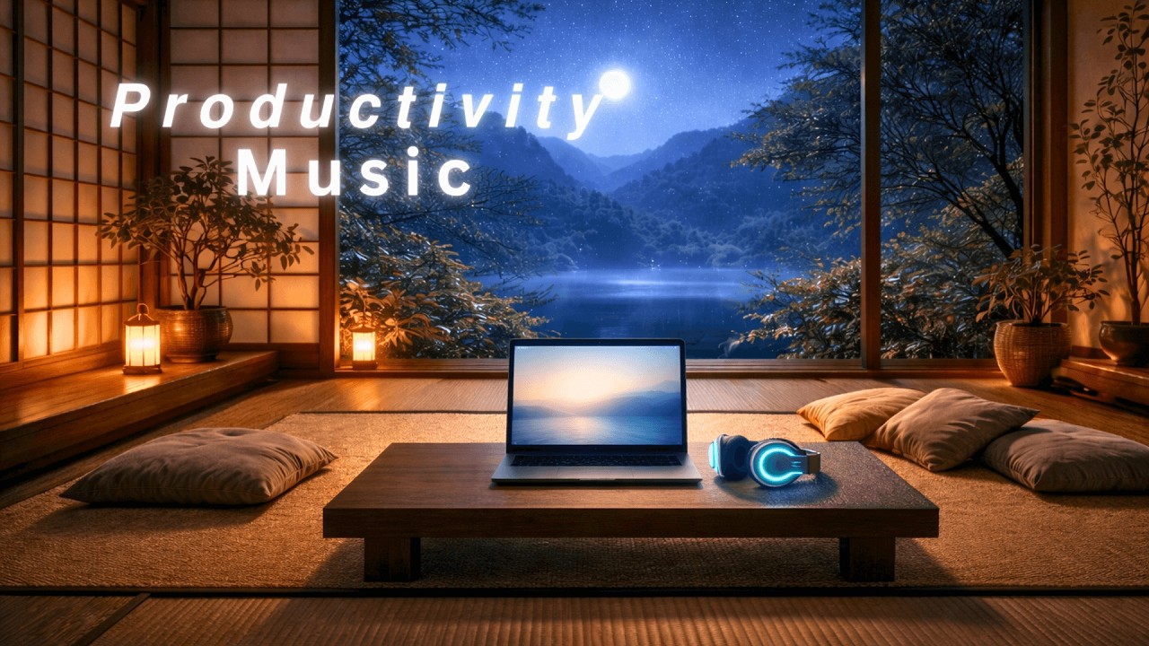 Productivity Music | Creative Focus for Late Hours Work | Chill Zen Music