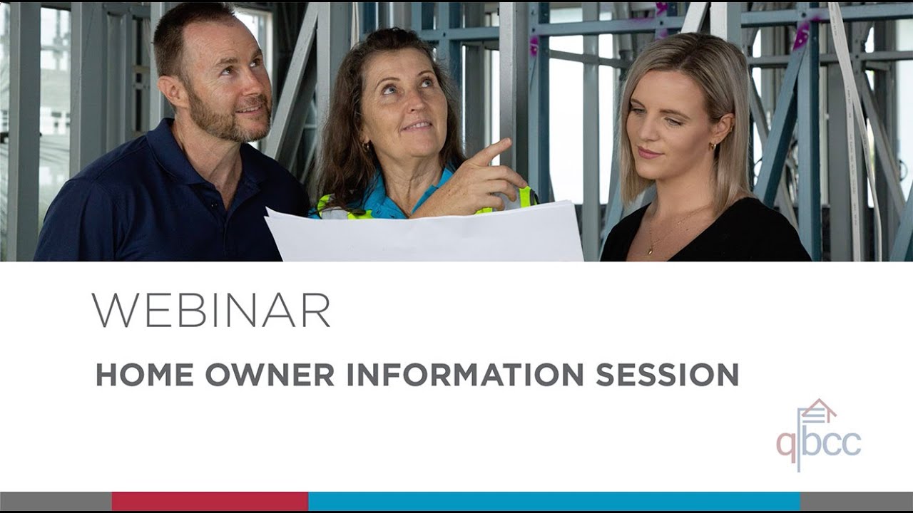 QBCC webinar: home owner building journey