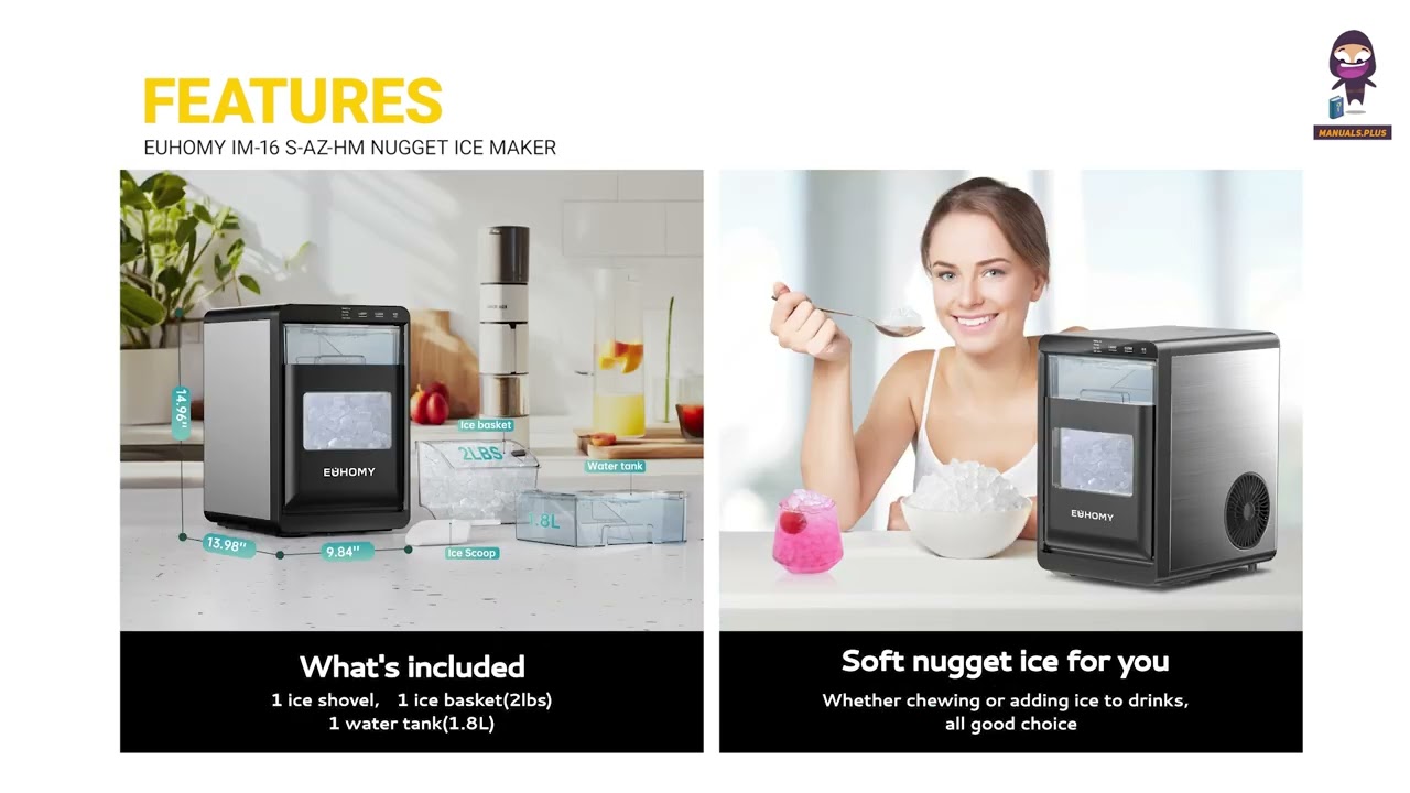 EUHOMY IM 16 S AZ HM Nugget Ice Maker