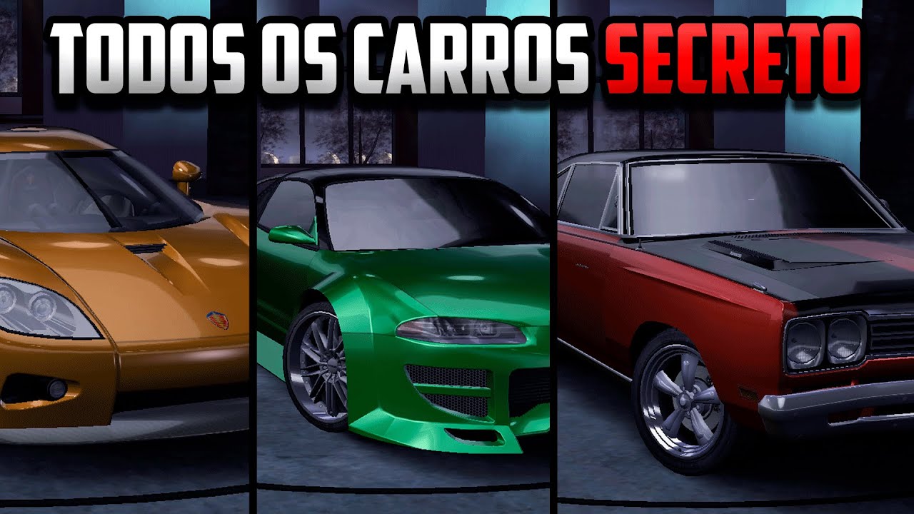 Todos os CARROS SECRETO de NFS CARBON